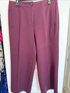 Ann Taylor Women’sDress Pants in Burgundy - wide leg